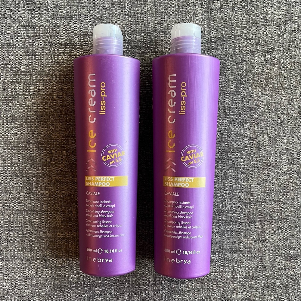 INEBRYA Ice Cream Liss Pro Perfect Shampoo with Caviar x2
